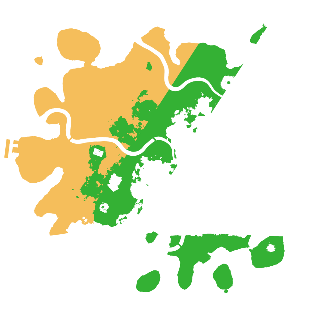 Biome Rust Map: Procedural Map, Size: 3500, Seed: 1829396816