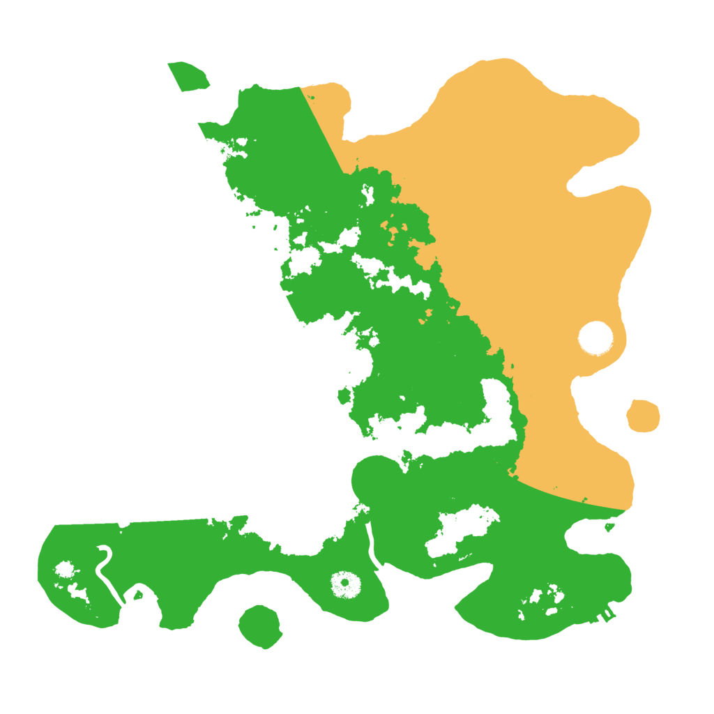 Biome Rust Map: Procedural Map, Size: 3700, Seed: 1624507556