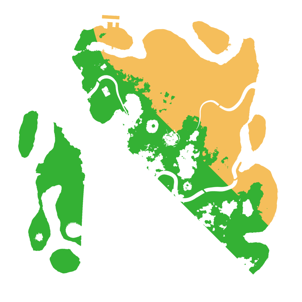 Biome Rust Map: Procedural Map, Size: 3500, Seed: 47607601