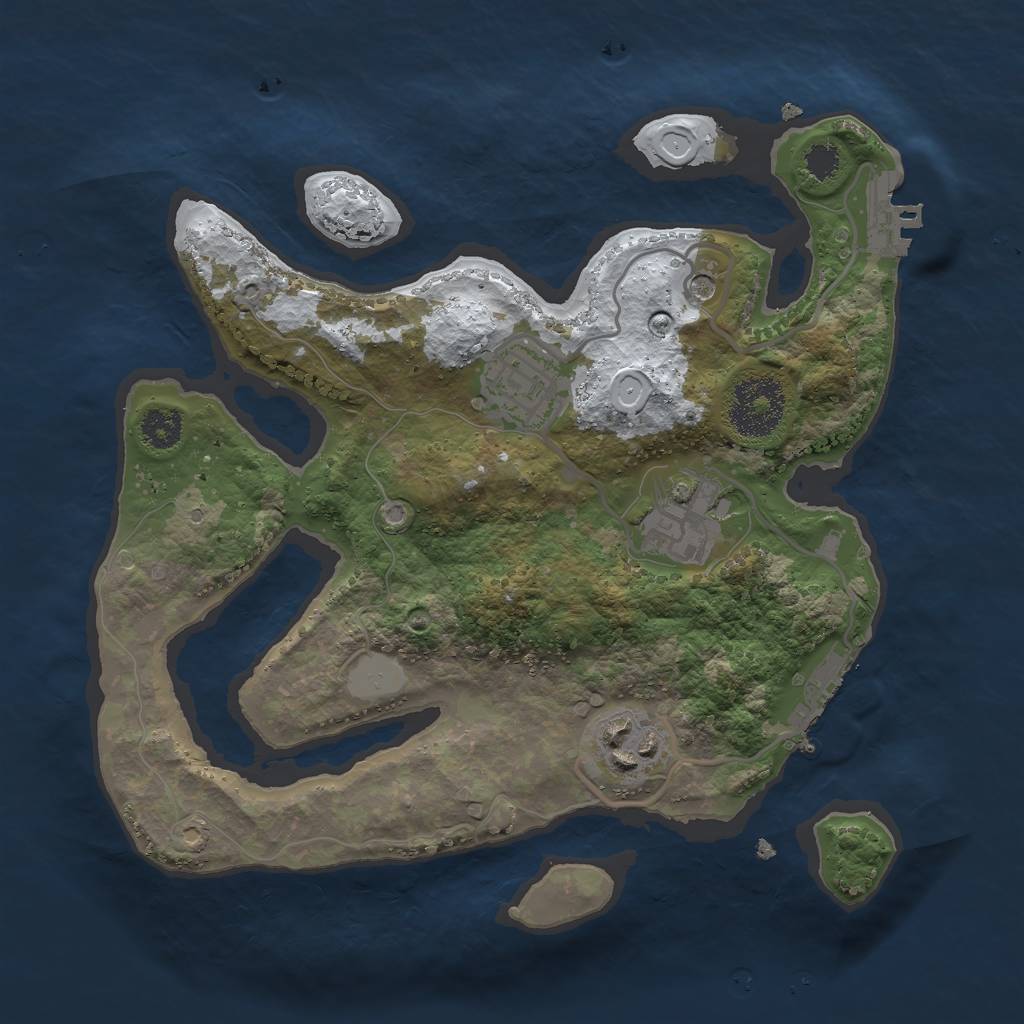 Rust Map: Procedural Map, Size: 2600, Seed: 150, 11 Monuments