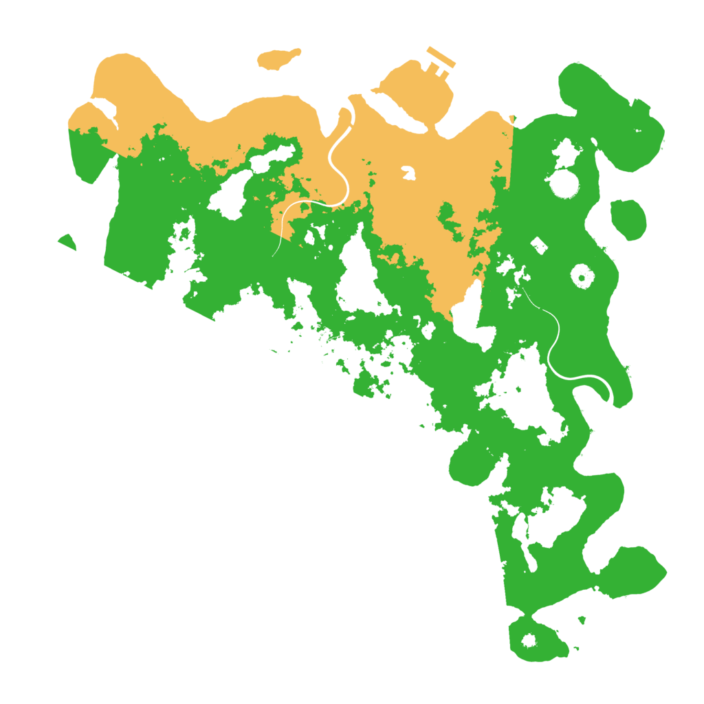 Biome Rust Map: Procedural Map, Size: 4500, Seed: 2072287173