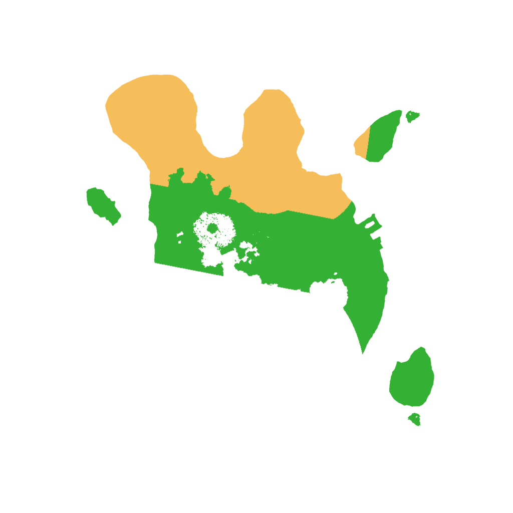 Biome Rust Map: Procedural Map, Size: 2000, Seed: 5428