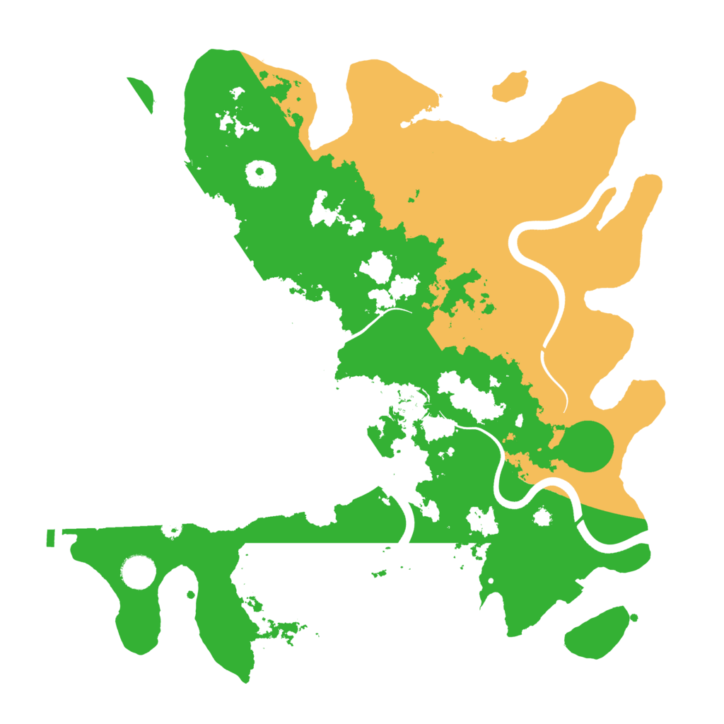 Biome Rust Map: Procedural Map, Size: 3700, Seed: 938527496