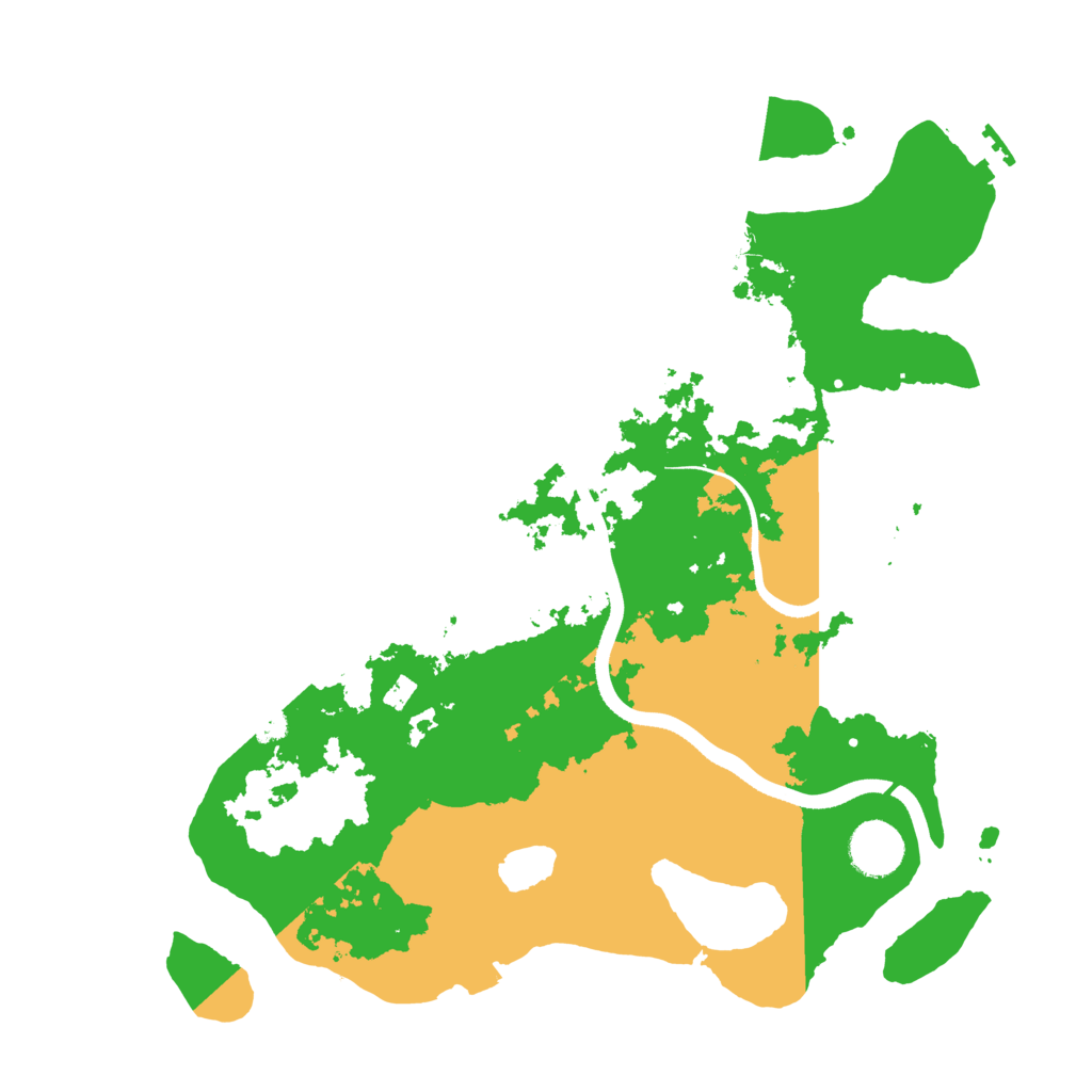 Biome Rust Map: Procedural Map, Size: 3500, Seed: 34401