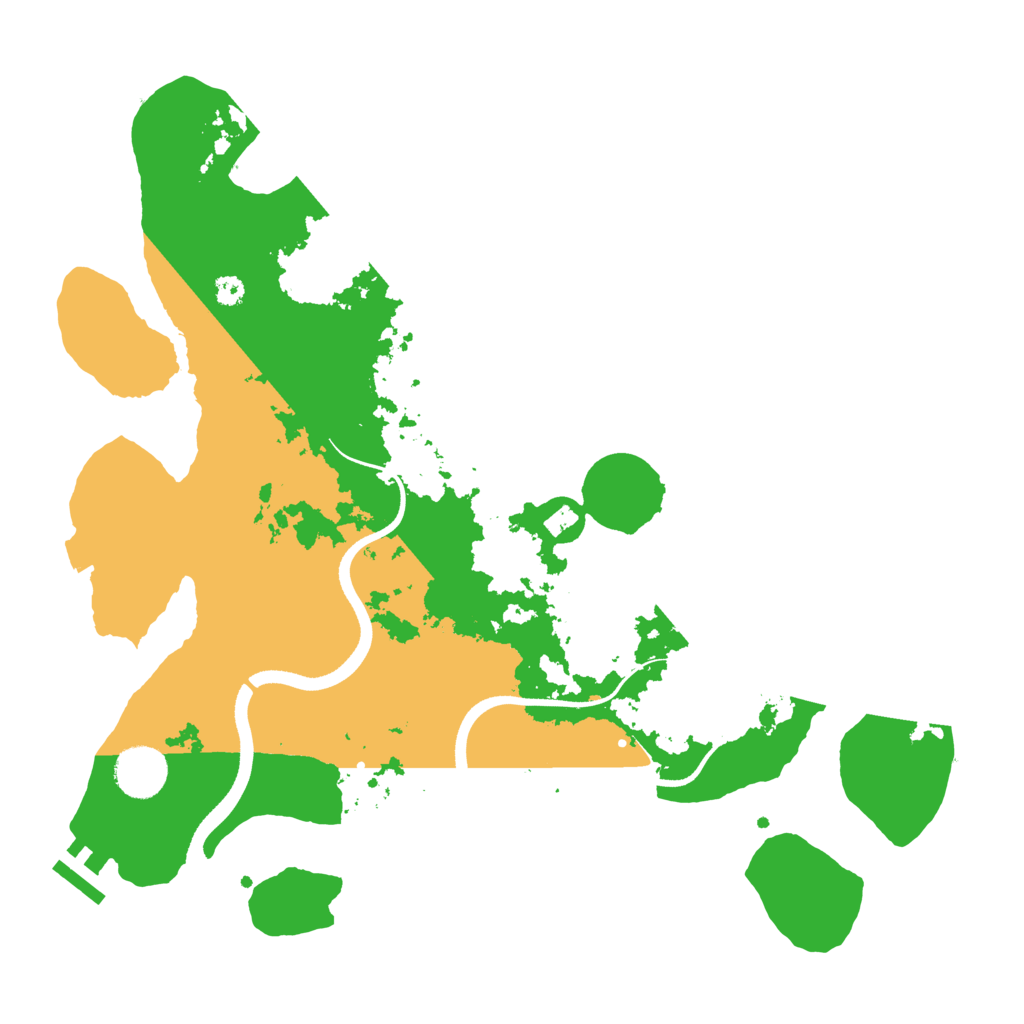 Biome Rust Map: Procedural Map, Size: 3500, Seed: 442415518