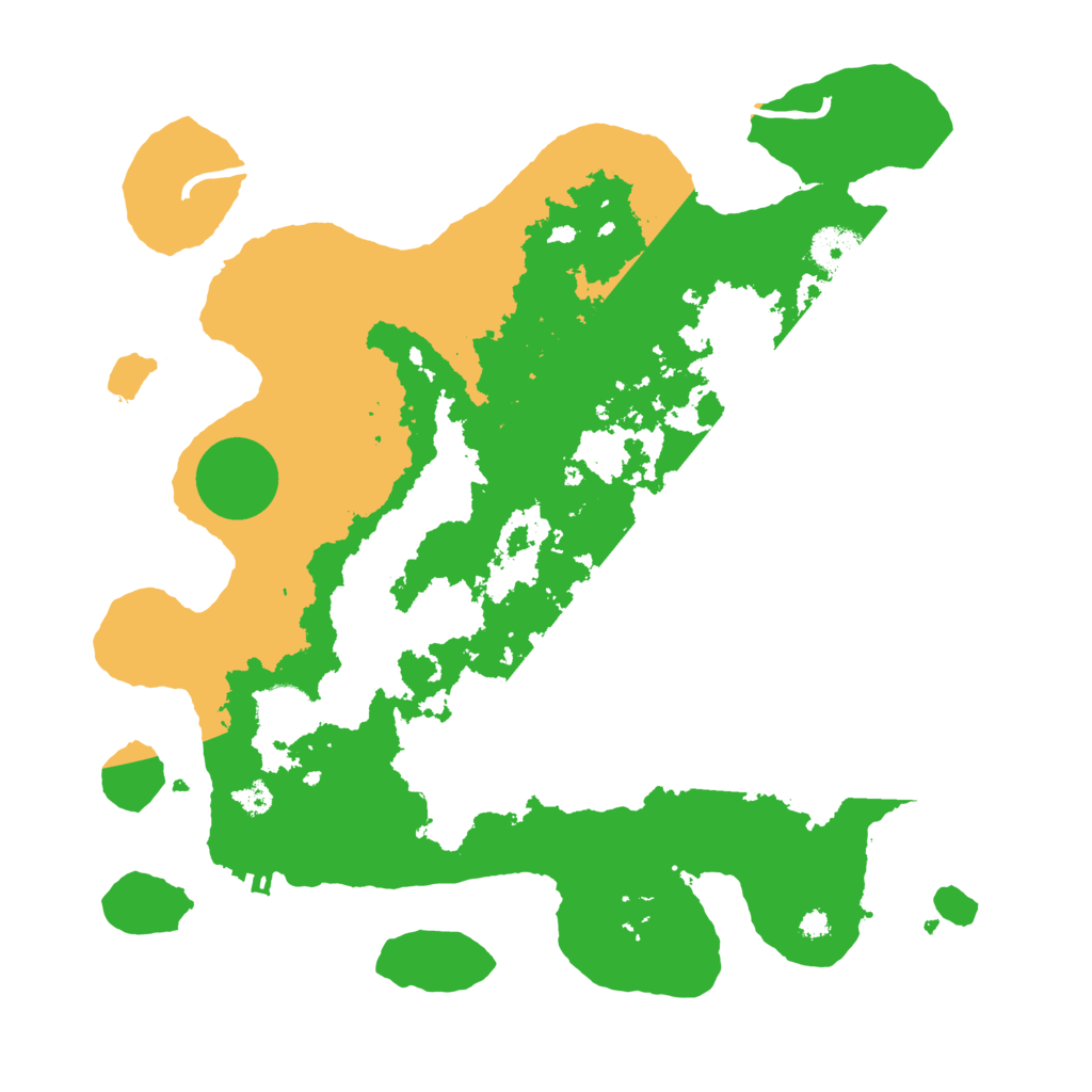 Biome Rust Map: Procedural Map, Size: 3500, Seed: 145353