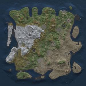 Thumbnail Rust Map: Procedural Map, Size: 3850, Seed: 1137526182, 19 Monuments