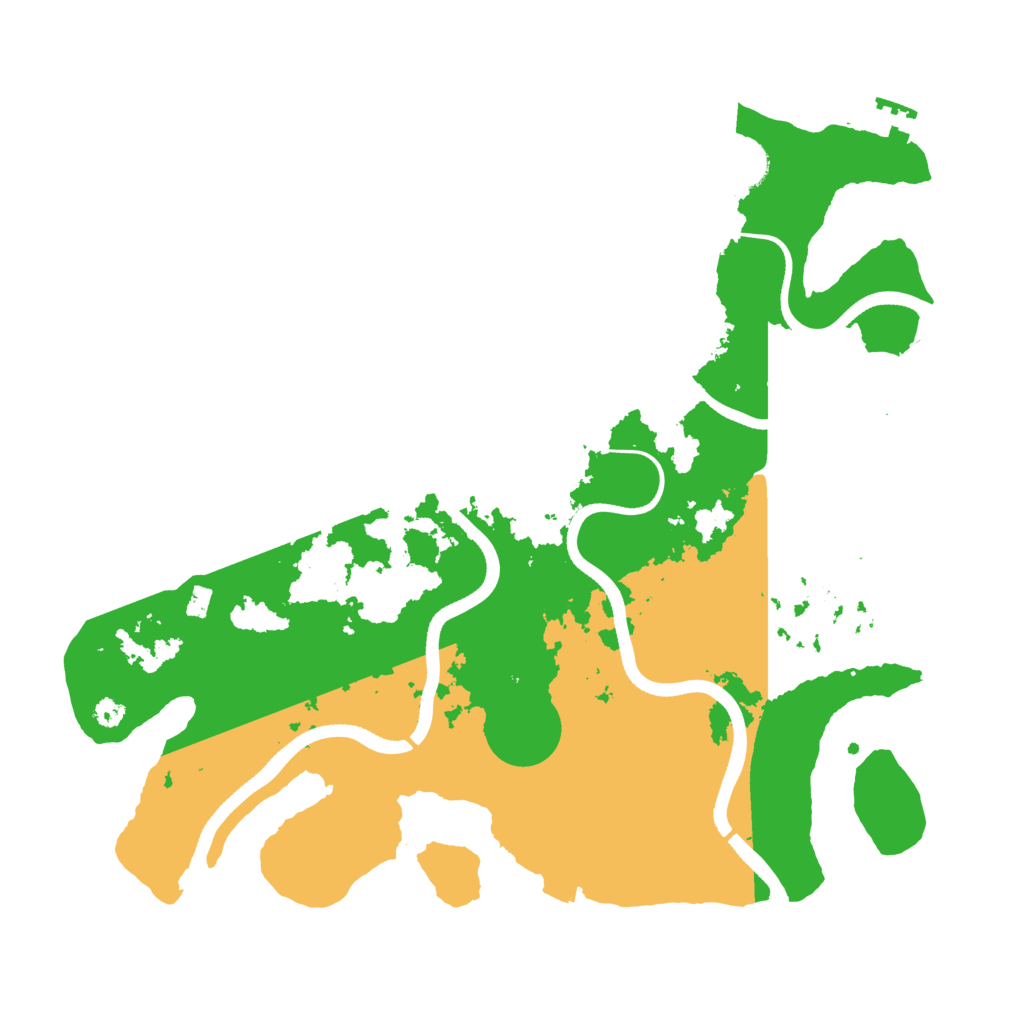 Biome Rust Map: Procedural Map, Size: 3550, Seed: 43625