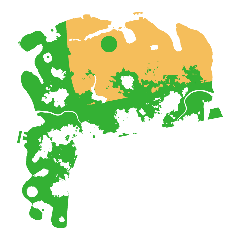 Biome Rust Map: Procedural Map, Size: 4000, Seed: 1216288104