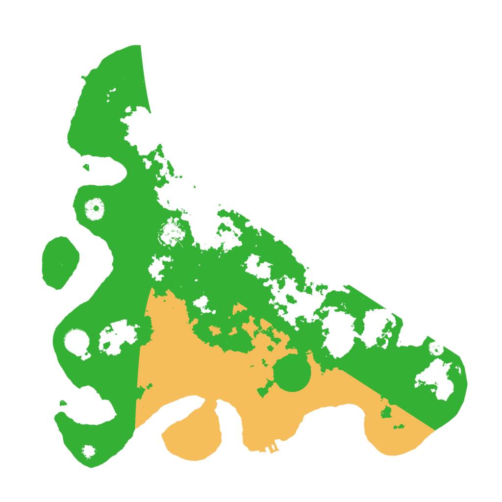 Biome Rust Map: Procedural Map, Size: 3600, Seed: 2027223