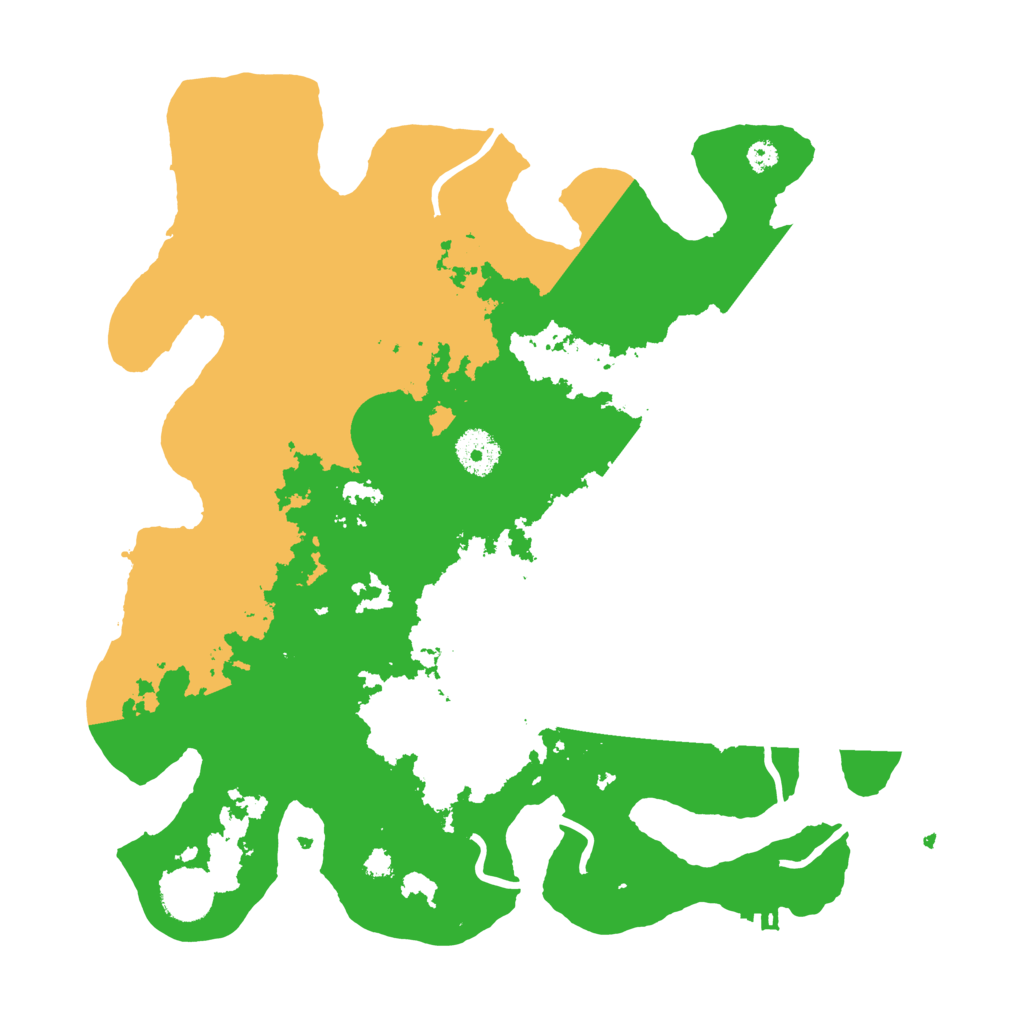 Biome Rust Map: Procedural Map, Size: 3500, Seed: 299302945