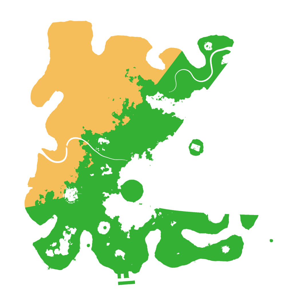 Biome Rust Map: Procedural Map, Size: 3500, Seed: 299302945