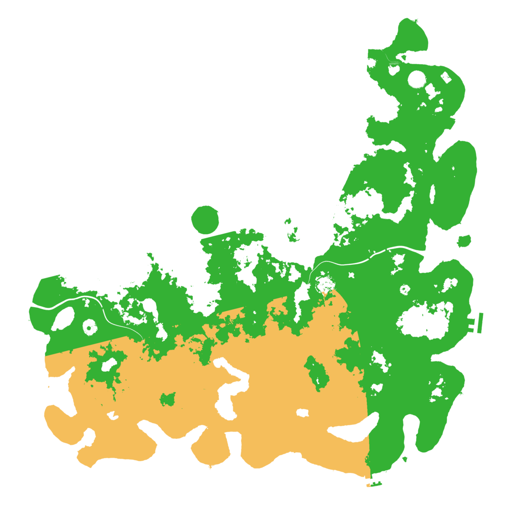 Biome Rust Map: Procedural Map, Size: 5000, Seed: 54223