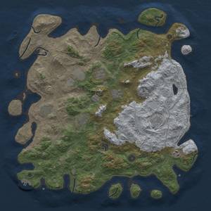 Thumbnail Rust Map: Procedural Map, Size: 4500, Seed: 439017266, 16 Monuments