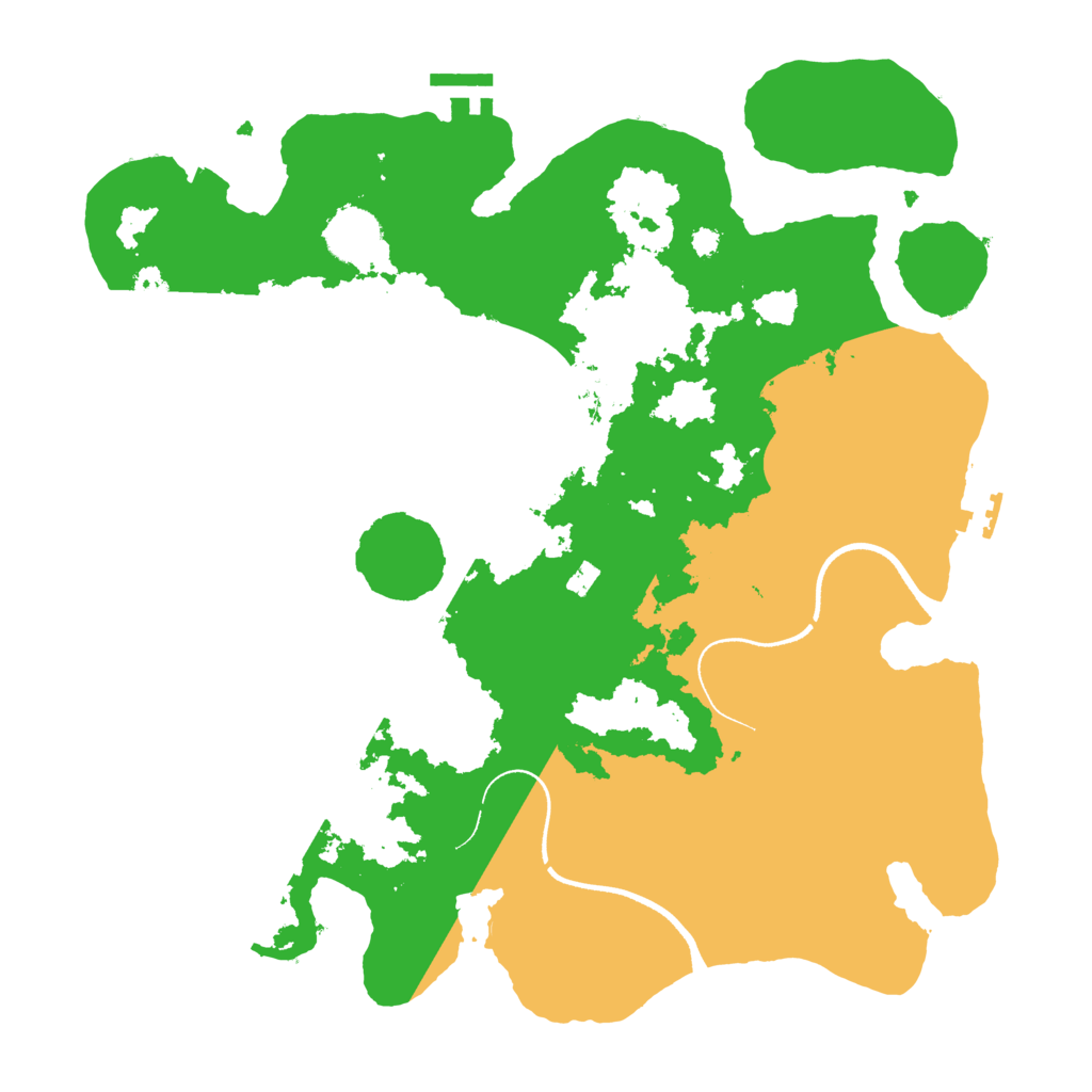 Biome Rust Map: Procedural Map, Size: 3500, Seed: 12025564