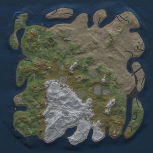 Thumbnail Rust Map: Procedural Map, Size: 4500, Seed: 73, 18 Monuments