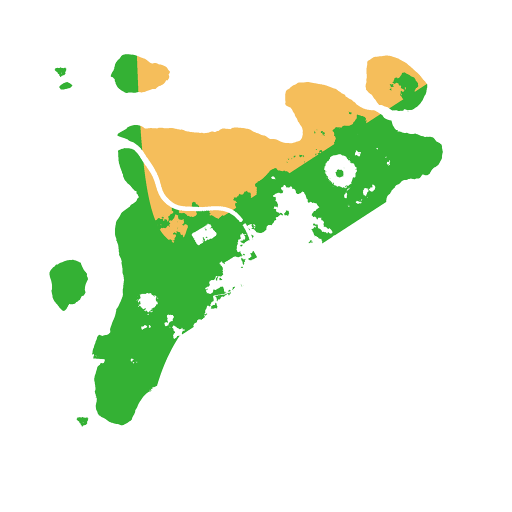 Biome Rust Map: Procedural Map, Size: 2500, Seed: 177177