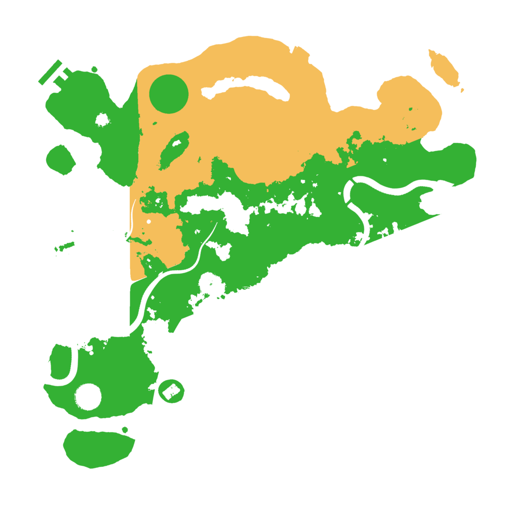 Biome Rust Map: Procedural Map, Size: 3500, Seed: 237639688