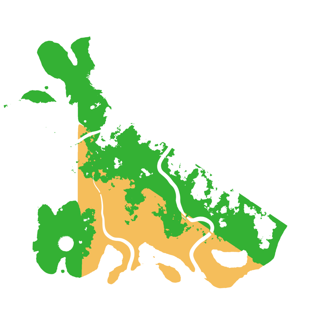 Biome Rust Map: Procedural Map, Size: 3600, Seed: 1394