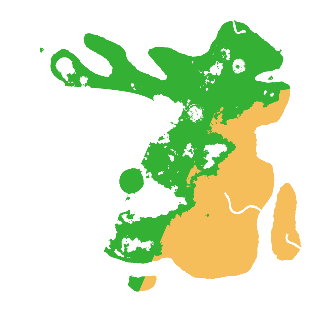 Biome Rust Map: Procedural Map, Size: 3500, Seed: 1245533247