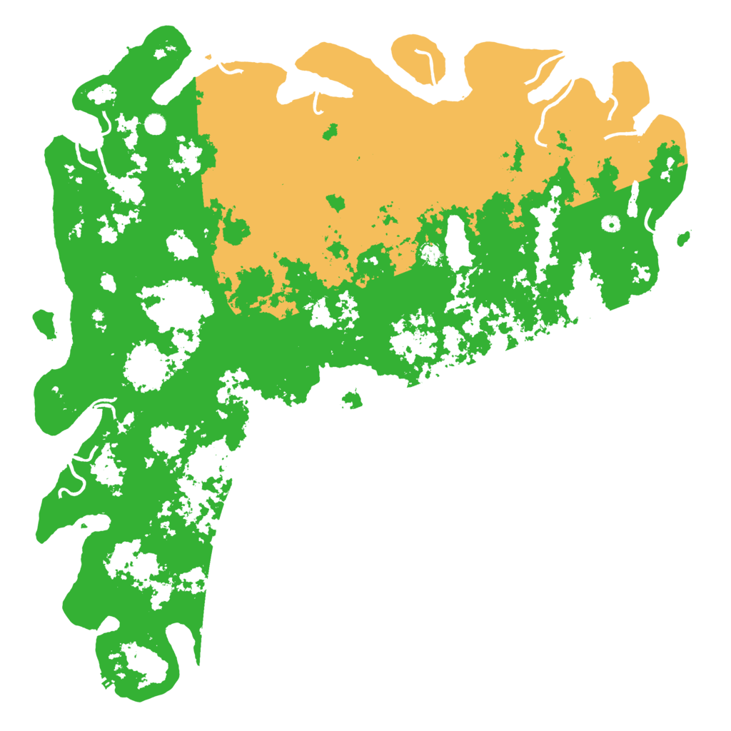 Biome Rust Map: Procedural Map, Size: 6000, Seed: 30491228