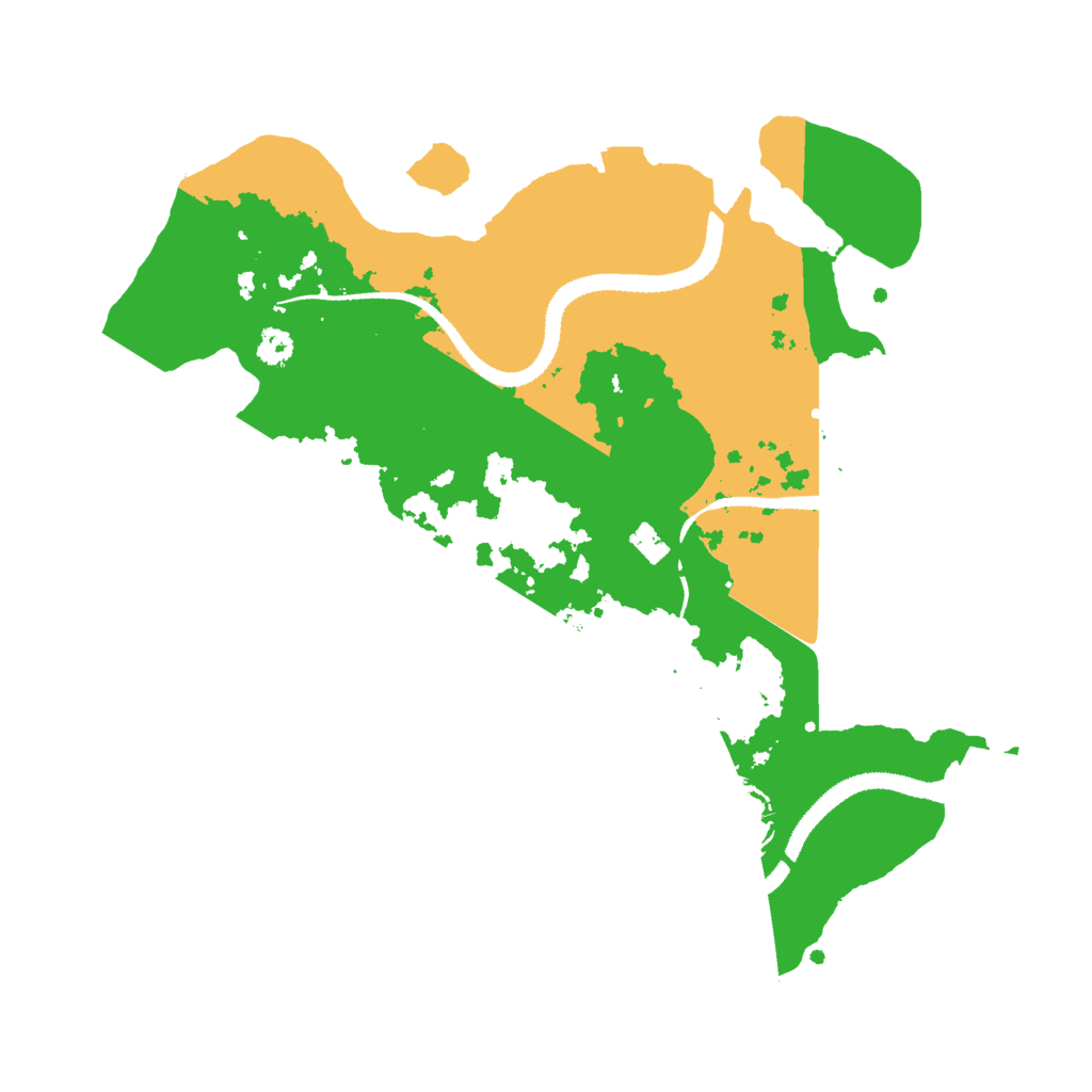 Biome Rust Map: Procedural Map, Size: 3000, Seed: 97633773
