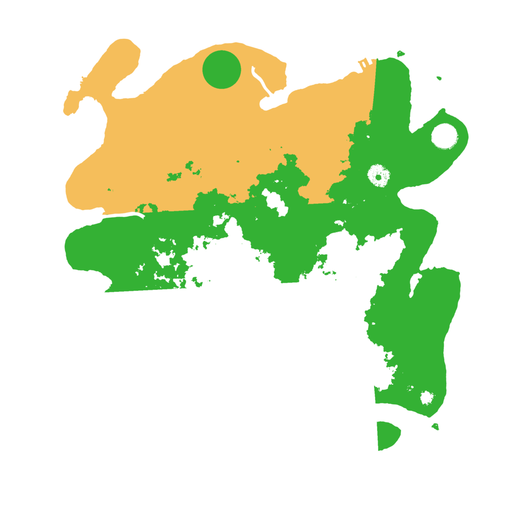 Biome Rust Map: Procedural Map, Size: 3550, Seed: 118155