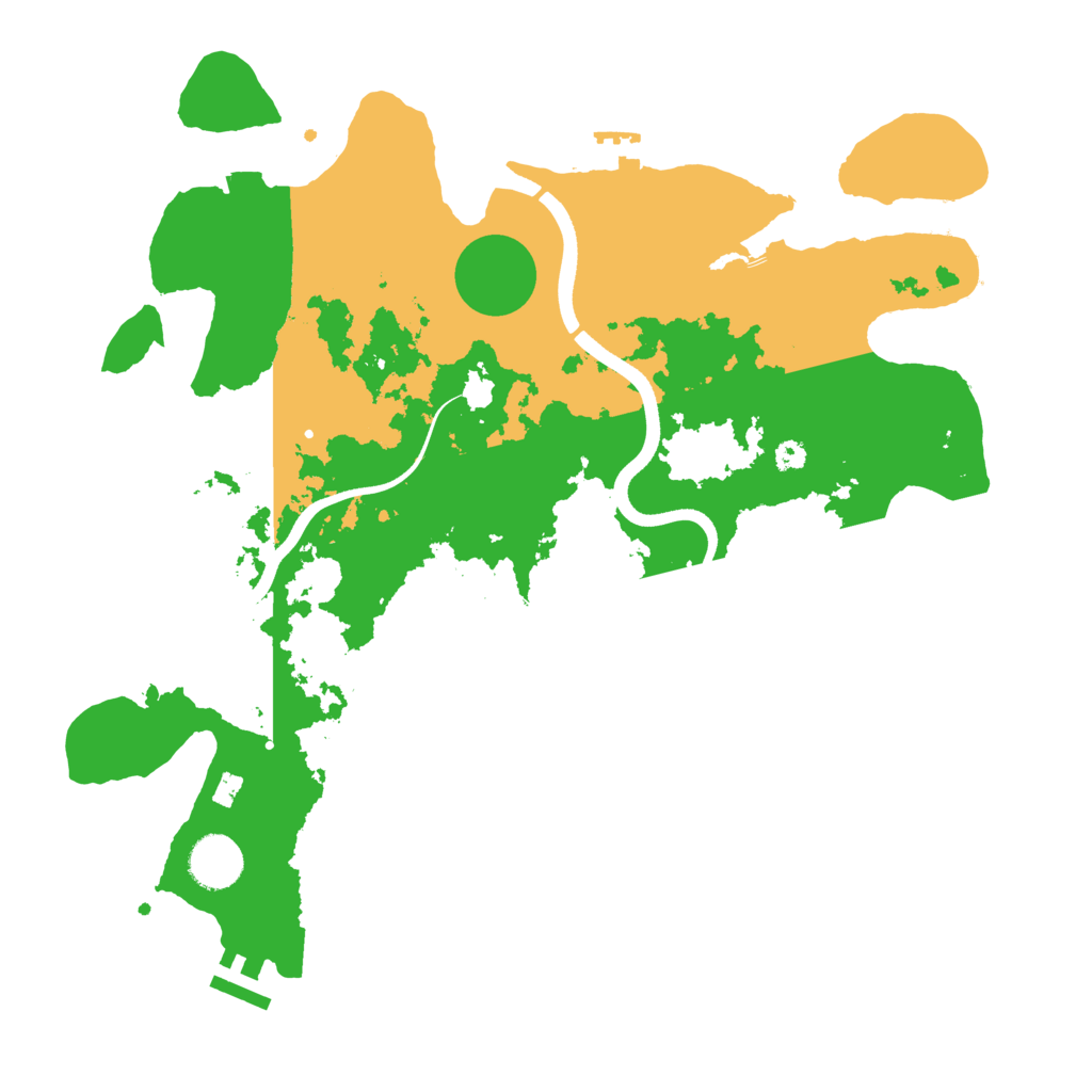 Biome Rust Map: Procedural Map, Size: 3550, Seed: 914439