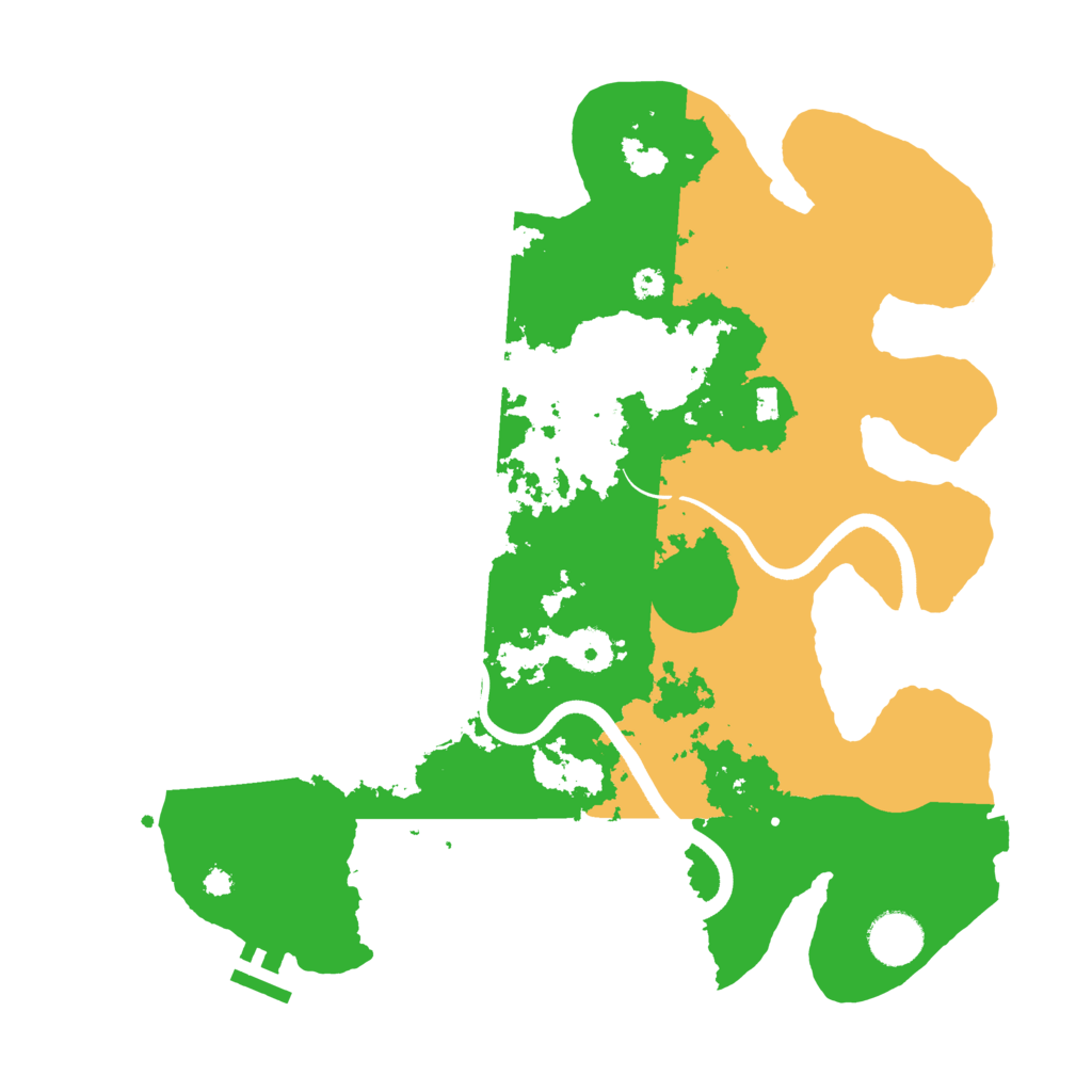 Biome Rust Map: Procedural Map, Size: 3550, Seed: 541444