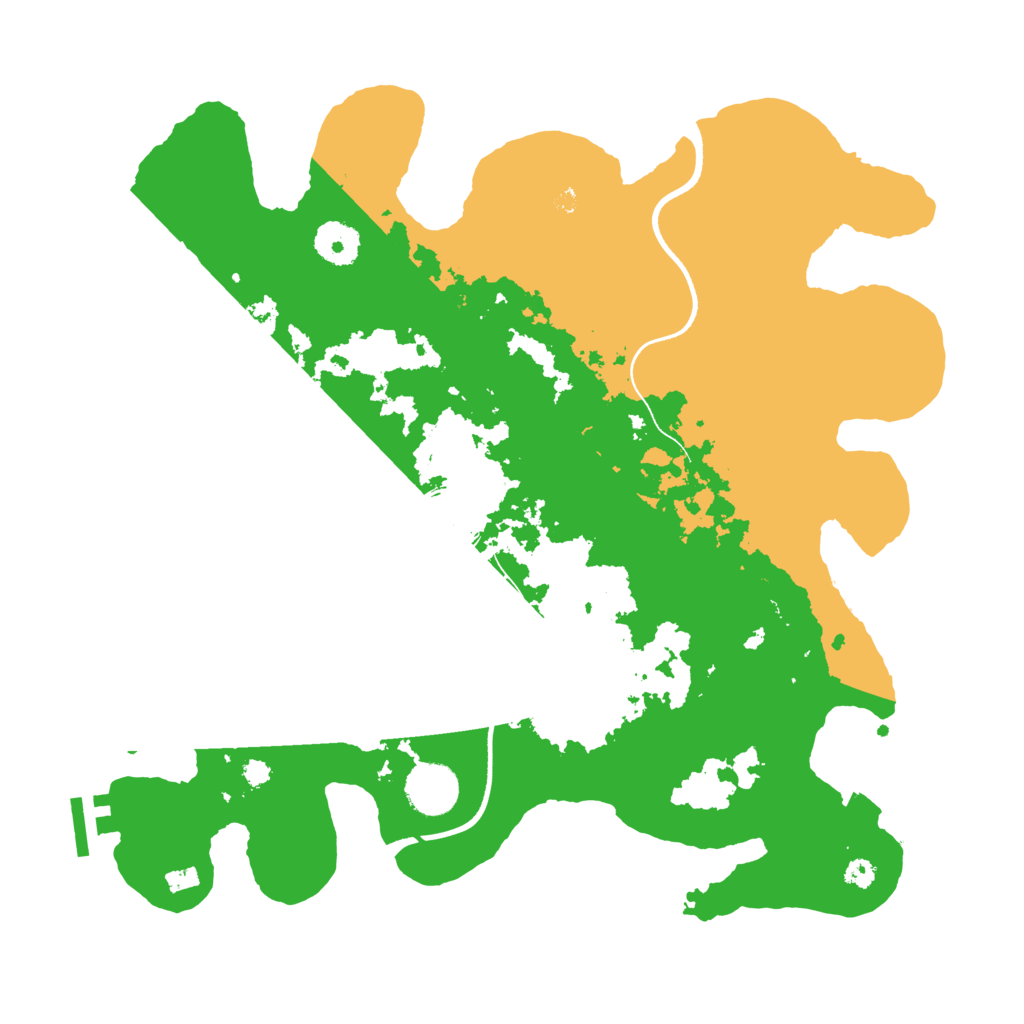 Biome Rust Map: Procedural Map, Size: 3500, Seed: 644964595