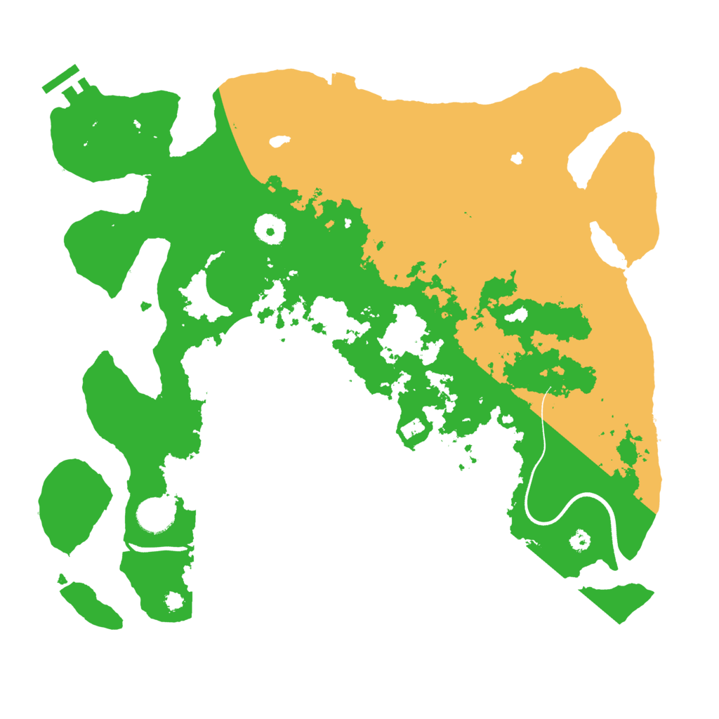 Biome Rust Map: Procedural Map, Size: 3550, Seed: 98460