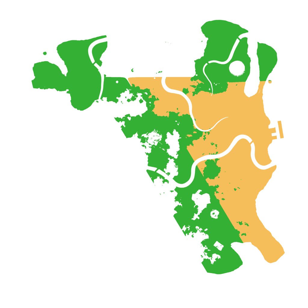 Biome Rust Map: Procedural Map, Size: 3550, Seed: 629655