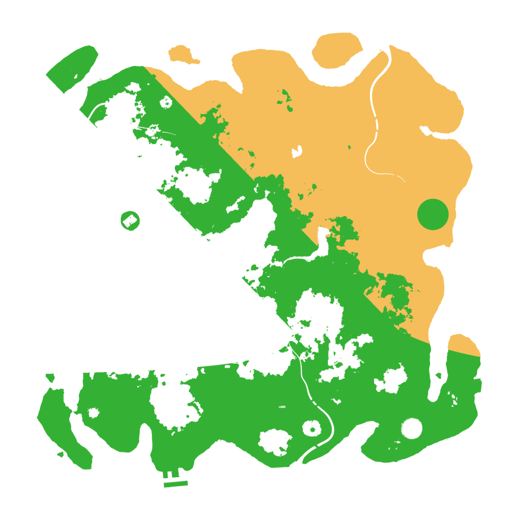 Biome Rust Map: Procedural Map, Size: 4300, Seed: 6745