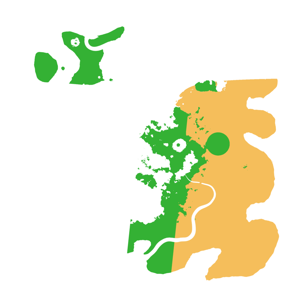 Biome Rust Map: Procedural Map, Size: 3500, Seed: 4562589