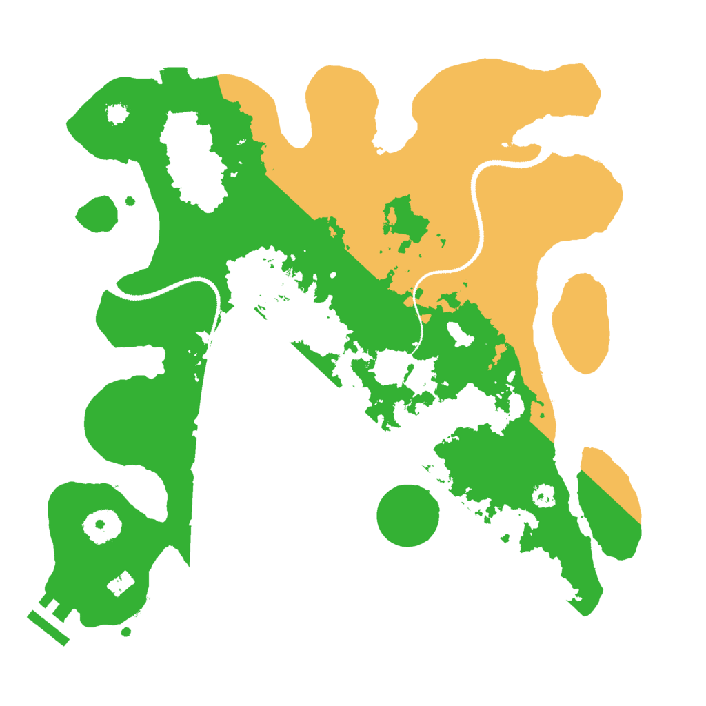 Biome Rust Map: Procedural Map, Size: 3000, Seed: 180724668