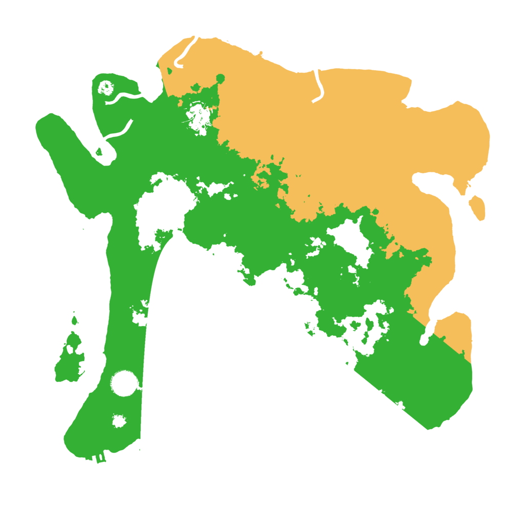 Biome Rust Map: Procedural Map, Size: 3550, Seed: 455447