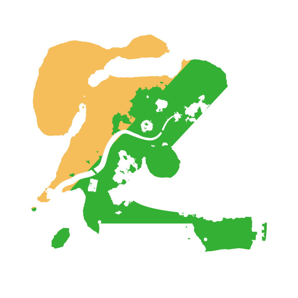 Biome Rust Map: Procedural Map, Size: 2500, Seed: 9082000