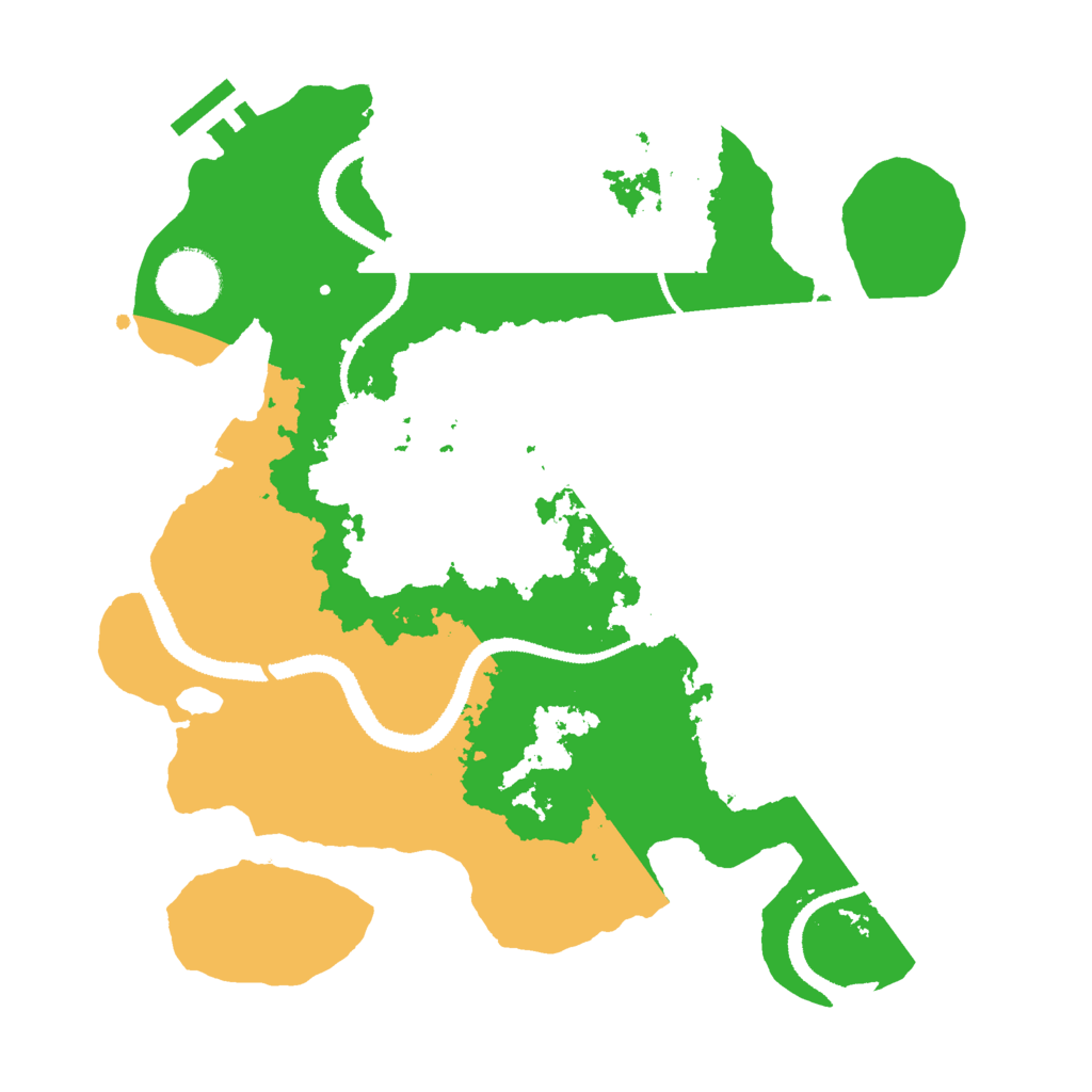 Biome Rust Map: Procedural Map, Size: 3000, Seed: 23456789