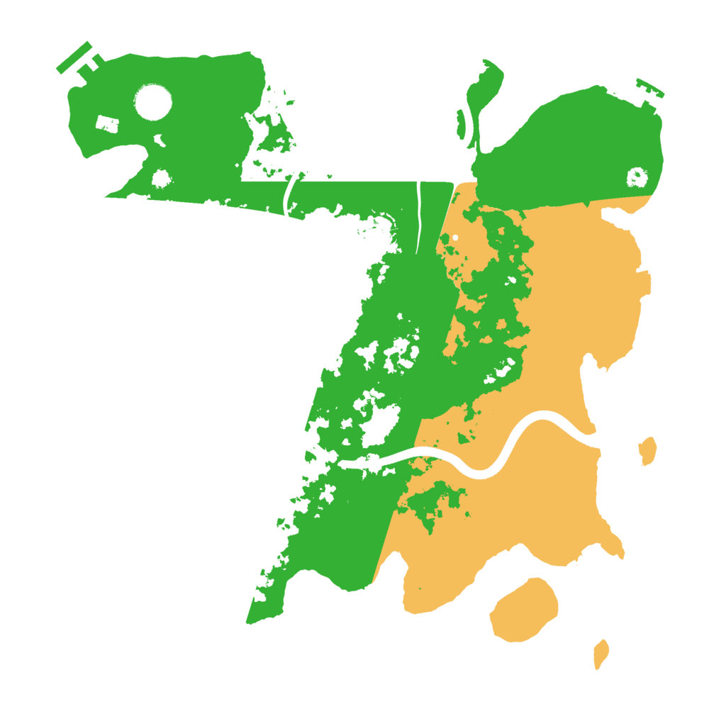 Biome Rust Map: Procedural Map, Size: 3500, Seed: 1291060437