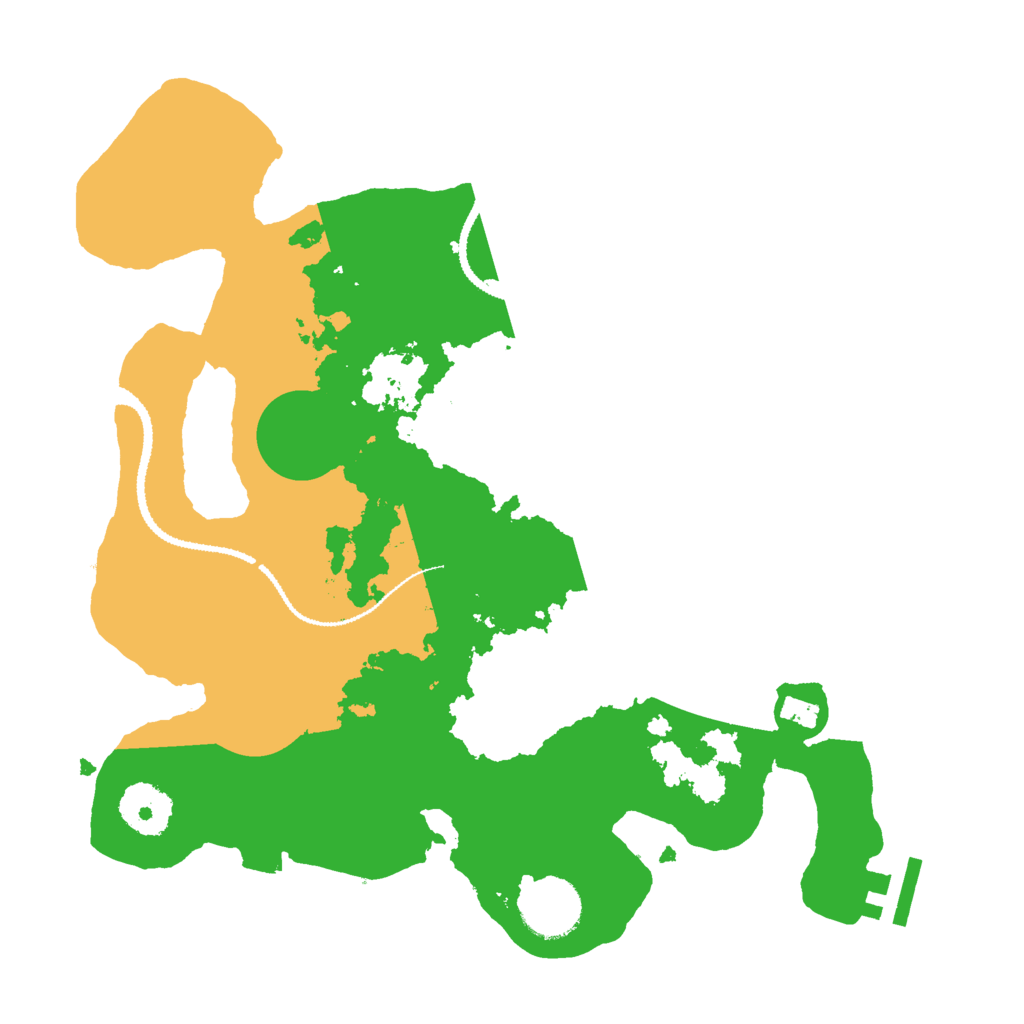 Biome Rust Map: Procedural Map, Size: 3000, Seed: 65493
