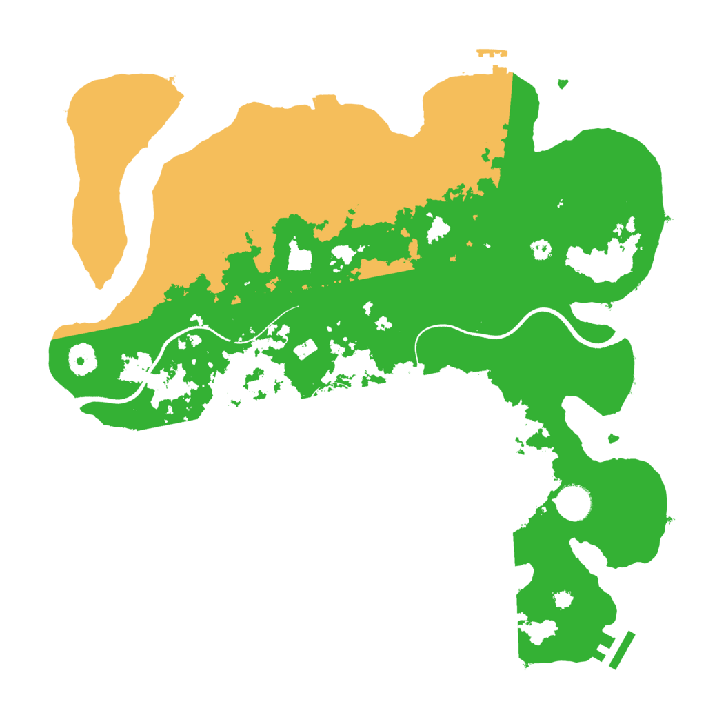 Biome Rust Map: Procedural Map, Size: 3500, Seed: 646203514