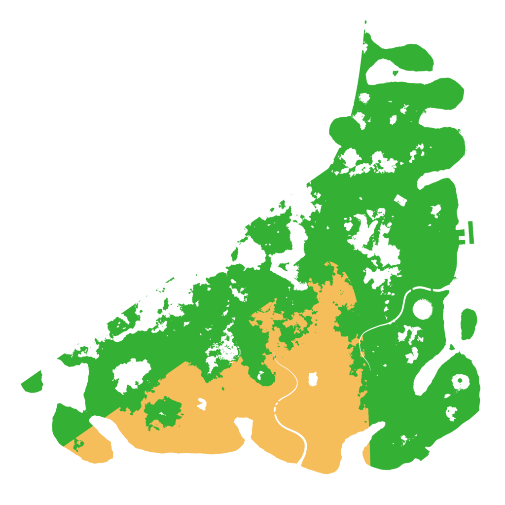 Biome Rust Map: Procedural Map, Size: 4500, Seed: 3262618