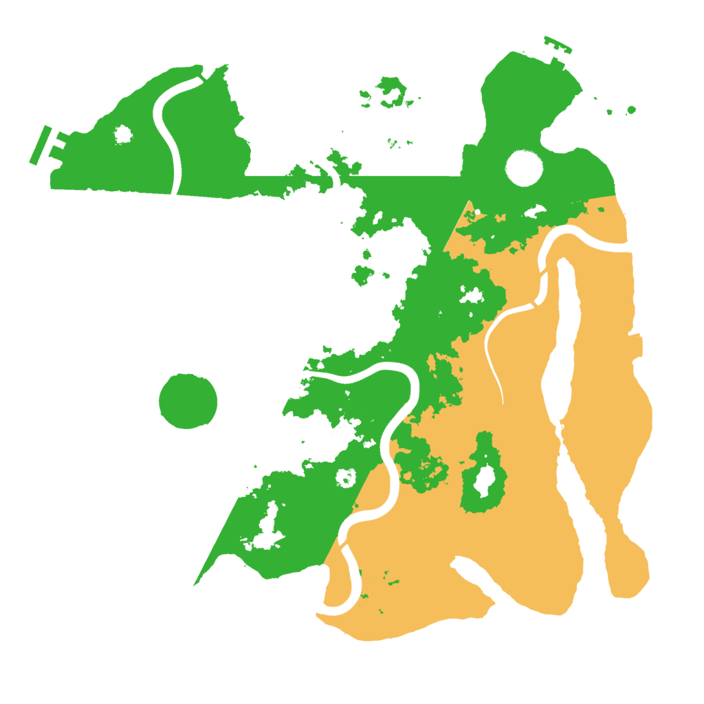 Biome Rust Map: Procedural Map, Size: 3500, Seed: 802695370