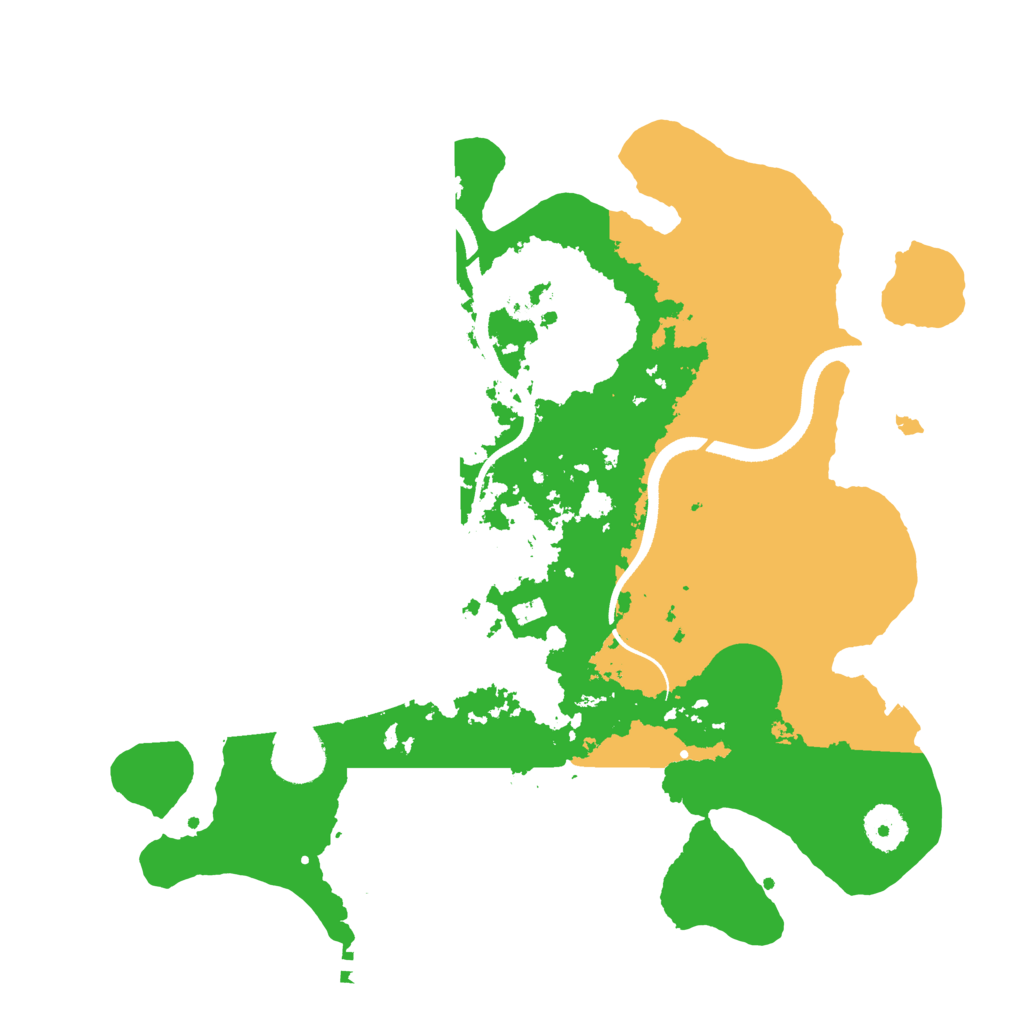 Biome Rust Map: Procedural Map, Size: 3500, Seed: 167237