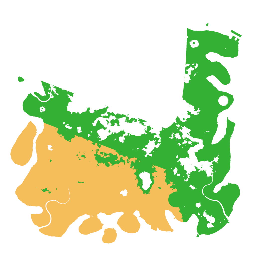 Biome Rust Map: Procedural Map, Size: 4500, Seed: 60853165