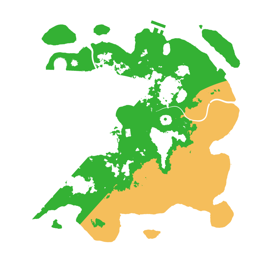 Biome Rust Map: Procedural Map, Size: 3500, Seed: 165451