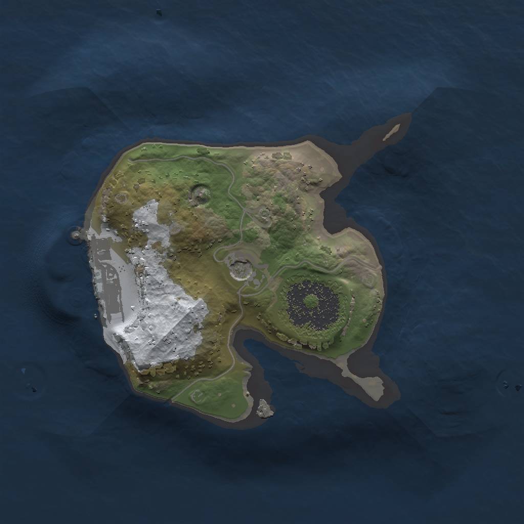 Rust Map: Procedural Map, Size: 1500, Seed: 77769323, 6 Monuments