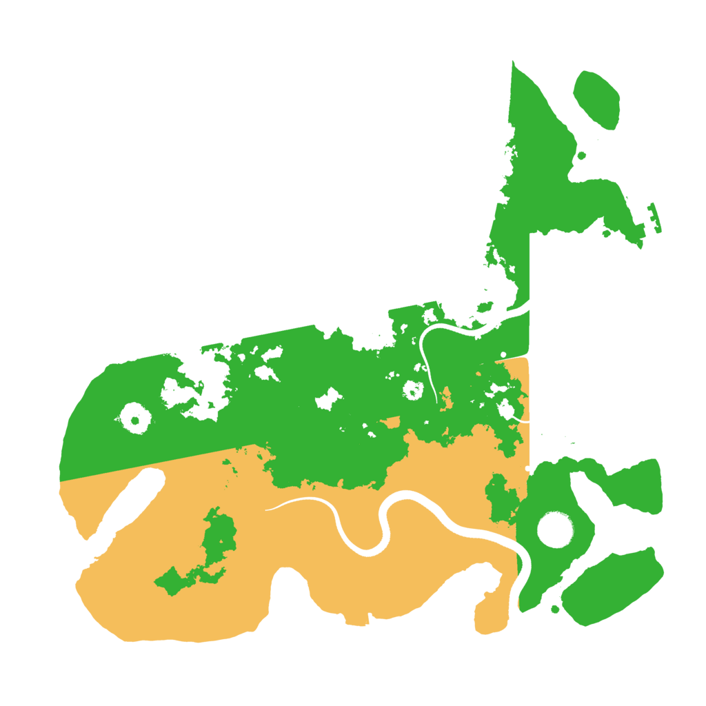 Biome Rust Map: Procedural Map, Size: 3500, Seed: 743925