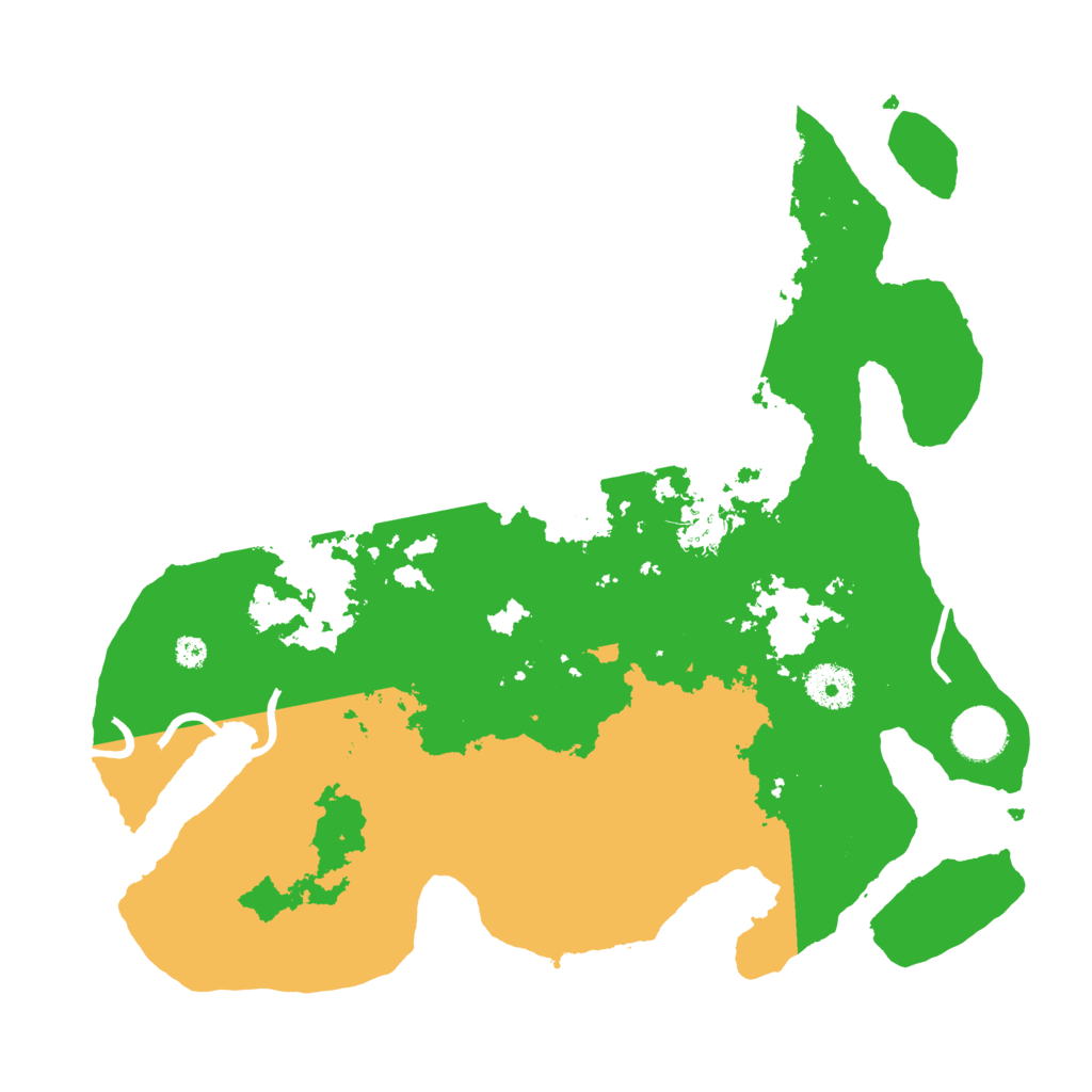 Biome Rust Map: Procedural Map, Size: 3500, Seed: 743925