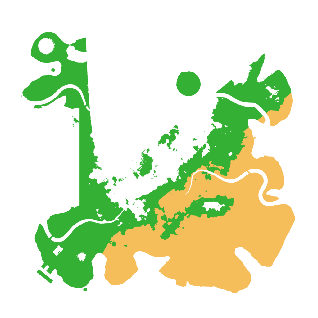 Biome Rust Map: Procedural Map, Size: 3500, Seed: 1486768753